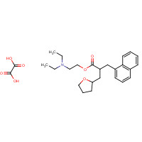 3200-06-4 alpha-(1-Naphthylmethyl)-2-tetrahydrofuranpropionic acid diethylaminoethyl ester oxalate chemical structure