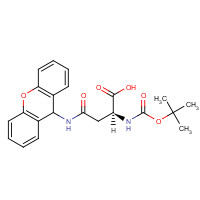 65420-40-8 N-Boc-N'-xanthyl-L-asparagine chemical structure