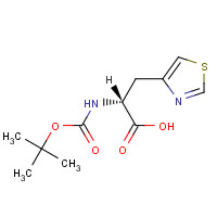 134107-69-0 BOC-D-4-THIAZOLYLALANINE chemical structure