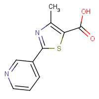 39091-01-5 4-METHYL-2-(3-PYRIDINYL)-1,3-THIAZOLE-5-CARBOXYLIC ACID chemical structure