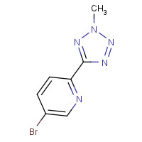 380380-64-3 5-BROMO-2-(2-METHYL-2H-TETRAZOL-5-YL)-PYRIDINE chemical structure