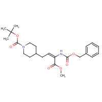 890849-78-2 1-N-BOC-4-(3-CBZ-AMINO-3-METHOXYCARBONYLALLYL)-PIPERIDINE chemical structure