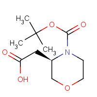 761460-03-1 (R)-4-Boc-3-morpholineacetic acid chemical structure