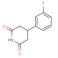 959246-81-2 4-(3-FLUOROPHENYL)PIPERIDINE-2,6-DIONE chemical structure