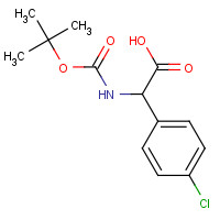 209525-73-5 N-BOC-2-(4''-CHLOROPHENYL)-DL-GLYCINE chemical structure