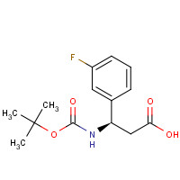 500789-04-8 (R)-3-(M-FLUOROPHENYL)-BETA-ALANINE chemical structure