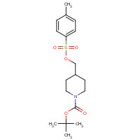 166815-96-9 N-TERT-BUTOXYCARBONYL-4-(4-TOLUENESULFONYLOXYMETHYL)PIPERIDINE chemical structure