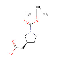 204688-61-9 (S)-1-N-Boc-3-pyrrolidineacetic acid chemical structure