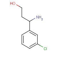 68208-25-3 3-AMINO-3-(3-CHLORO-PHENYL)-PROPAN-1-OL chemical structure