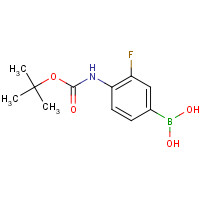 218301-87-2 4-N-Boc-amino-3-fluorophenylboronic acid chemical structure