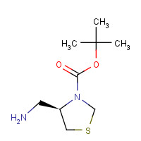 391248-13-8 (R)-4-AMINOMETHYL-THIAZOLIDINE-3-CARBOXYLIC ACID TERT-BUTYL ESTER chemical structure
