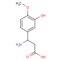 129042-81-5 3-(3-HYDROXY-4-METHOXYPHENYL)-DL-BETA-ALANINE chemical structure