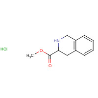 57060-88-5 1,2,3,4-TETRAHYDRO-ISOQUINOLINE-3-CARBOXYLIC ACID METHYL ESTER HYDROCHLORIDE chemical structure