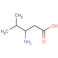 5699-54-7 3-AMINO-4-METHYLPENTANOIC ACID chemical structure