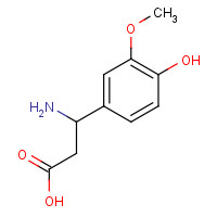 72076-93-8 3-Amino-3-(4-hydroxy-3-methoxyphenyl)propionic acid chemical structure