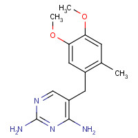 6981-18-6 5-(4,5-dimethoxy-2-methylbenzyl)-2,4-diaminopyrimidine chemical structure