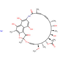 14897-39-3 Rifamycin sodium salt chemical structure