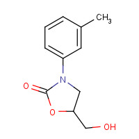29218-27-7 2-OXAZOLIDINONE,5-(HYDROXYMETHYL)-3-(3-METHYLPHENYL)- chemical structure