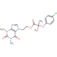 54504-70-0 ETOFYLLINE CLOFIBRATE chemical structure