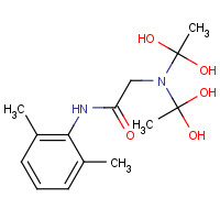 59160-29-1 N-(2,6-DIMETHYLPHENYLCARBAMOYLMETHYL)IMINODIACETIC ACID chemical structure