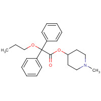60569-19-9 (1-Methyl-4-piperidyl) 2,2-diphenyl-2-propoxy-acetate chemical structure