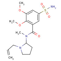 66644-81-3 N-(1-Allyl-2-pyrrolidinyl)methyl-2,3-dimethoxy-5-sulfamoylbenzamide chemical structure
