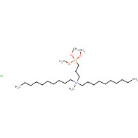 68959-20-6 N,N-DIDECYL-N-METHYL-N-(3-TRIMETHOXYSILYLPROPYL)AMMONIUM CHLORIDE chemical structure