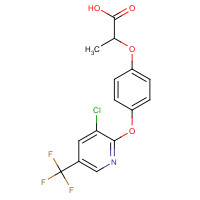 69806-34-4 2-[4-[3-chloro-5-(trifluoromethyl)pyridin-2-yl]oxyphenoxy]propanoic acid chemical structure