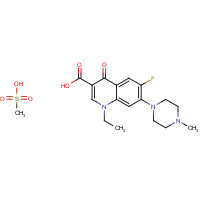 70458-95-6 Pefloxacin mesylate chemical structure