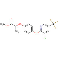 72619-32-0 2-(4-((3-Chloro-5-(trifluoromethyl)-2-pyridinyl)oxy)phenoxy)-propanoic acid methyl ester chemical structure