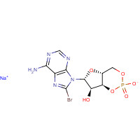 76939-46-3 8-BROMOADENOSINE-3',5'-CYCLIC MONOPHOSPHATE SODIUM SALT chemical structure
