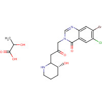 82186-71-8 HALOFUGINONE LACTATE chemical structure