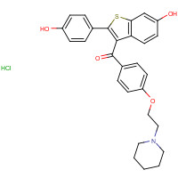 82640-04-8 Raloxifene hydrochloride chemical structure