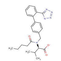 137862-53-4 3-Methyl-2-[pentanoyl-[[4-[2-(2H-tetrazol-5-yl)phenyl]phenyl]methyl]amino]-butanoic acid chemical structure
