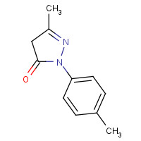 86-92-0 2,4-Dihydro-5-methyl-2-(4-methylphenyl)-3H-pyrazol-3-one chemical structure
