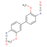 91-93-0 3,3'-DIMETHOXY-4,4'-BIPHENYLENE DIISOCYANATE chemical structure