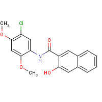 92-72-8 N-(2-Hydroxynaphthoyl)-2,4-dimethoxy-5-chloroanilide chemical structure