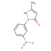 119-16-4 3-METHYL-1-(3-NITROPHENYL)-5-PYRAZOLONE chemical structure
