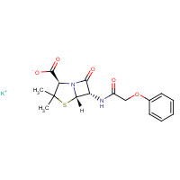 132-98-9 Penicillin V potassium salt chemical structure
