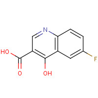 343-10-2 6-FLUORO-4-HYDROXYQUINOLINE-3-CARBOXYLIC ACID chemical structure