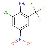 400-67-9 2-AMINO-3-CHLORO-5-NITROBENZOTRIFLUORIDE chemical structure