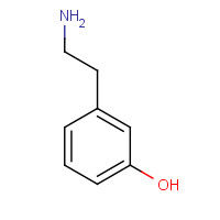 588-05-6 2-(3-HYDROXYPHENYL)ETHYLAMINE chemical structure