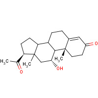 600-57-7 11BETA-HYDROXYPROGESTERONE chemical structure