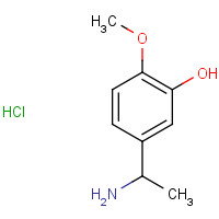 645-33-0 3-HYDROXY-4-METHOXYPHENETHYLAMINE HYDROCHLORIDE chemical structure