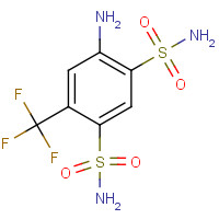 654-62-6 4-Amino-6-(trifluoromethyl)benzene-1,3-disulfonamide chemical structure