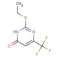 657-58-9 2-ETHYLTHIO-4-HYDROXY-6-TRIFLUOROMETHYLPYRIMIDINE chemical structure