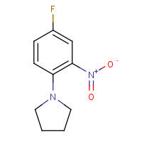 778-56-3 1-(4-FLUORO-2-NITROPHENYL)PYRROLIDINE chemical structure