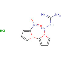946-48-5 1-(5-NITROFURFURYLIDENE)AMINOGUANIDINE HYDROCHLORIDE chemical structure