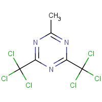949-42-8 2,4-BIS(TRICHLOROMETHYL)-6-METHYL-1,3,5-TRIAZINE chemical structure