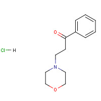 1020-16-2 BETA-(4-MORPHOLINO)PROPIOPHENONE HYDROCHLORIDE chemical structure